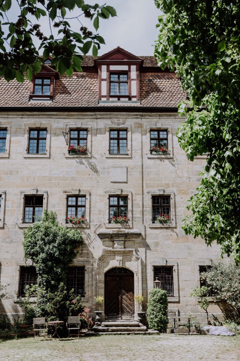 Obergeschoss und Dach des Kolerschlosses